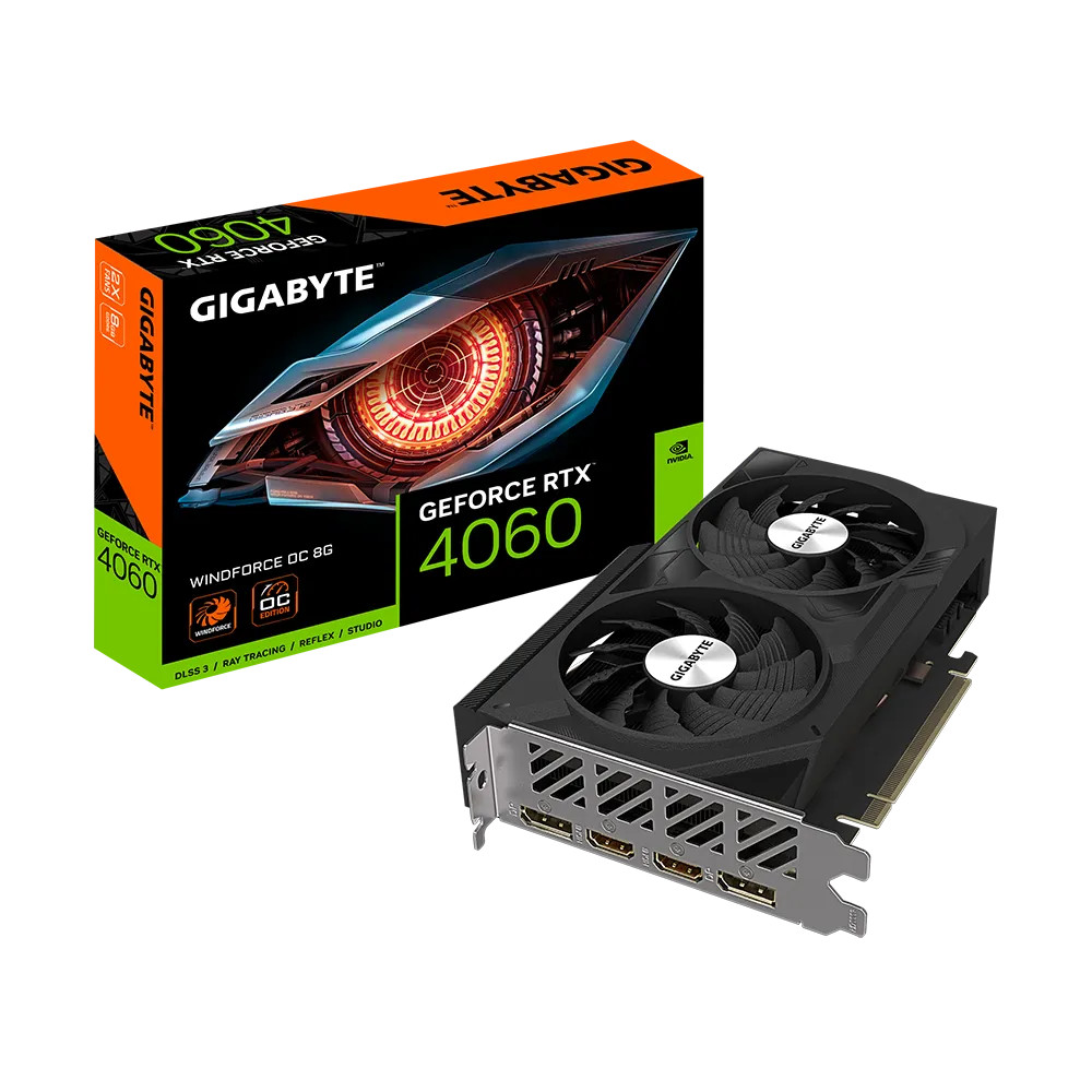 Gigabyte Gigabyte GeForce RTX 4060 WINDFORCE OC 8G | GV-N4060WF2OC-8GD - Computers & Tech - Lebanon
