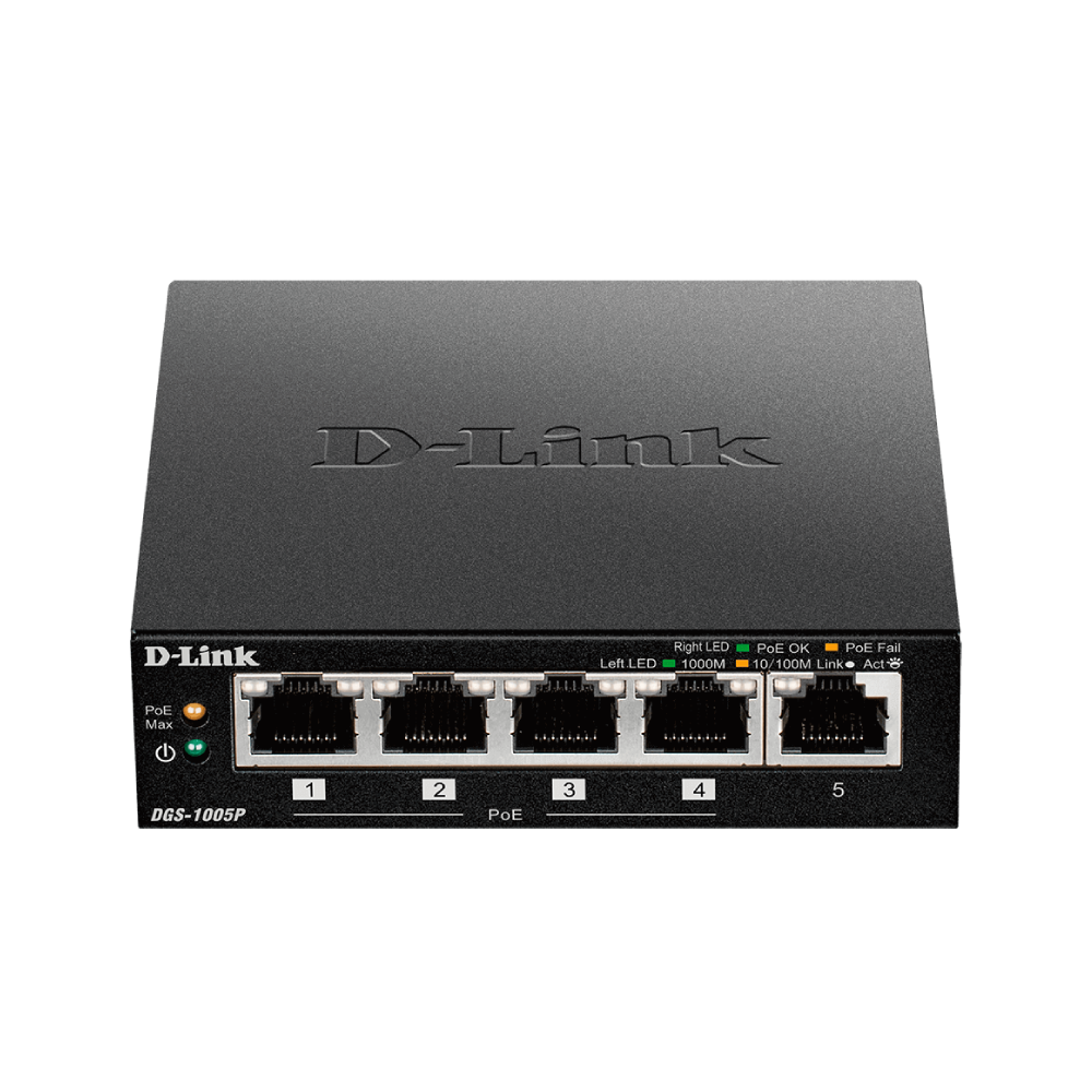 D-Link D-Link 5-Port Gigabit Desktop Switch with 4 PoE ports | DGS-1005P/E - Networking - Lebanon