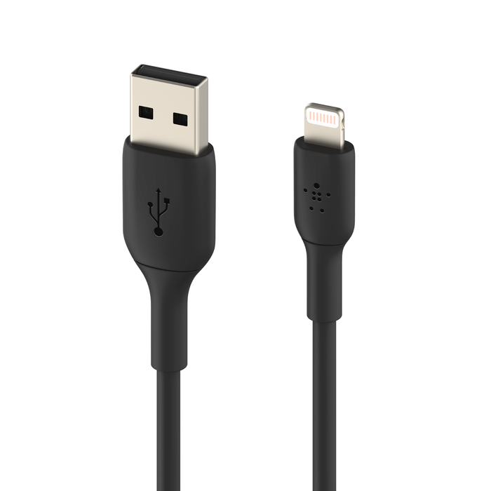 Belkin Belkin Boost Charge Lightning to USB-A PVC Cable, 2M ,Black | CAA001BT2MBK - Computers & Tech - Lebanon