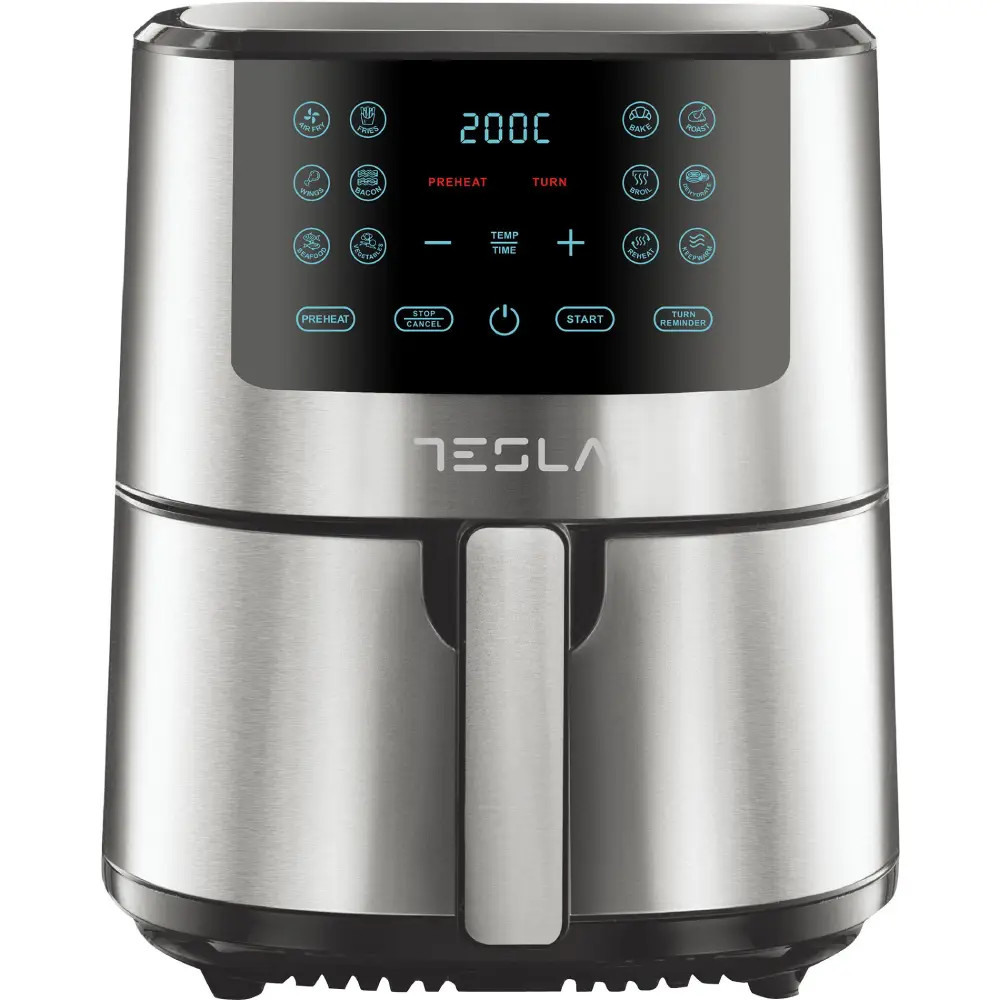 Tesla Tesla Air fryer 5L, 1300W, 12 Programs Black Inox | AF501BX - Home & Kitchen - Lebanon