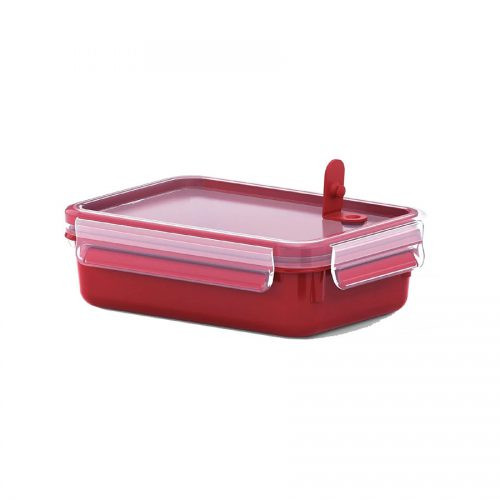 Tefal Tefal Master Seal Micro Rectangle Food Storage, Red/Clear, 0.8 Litre | K3102112 - Home & Kitchen - Lebanon