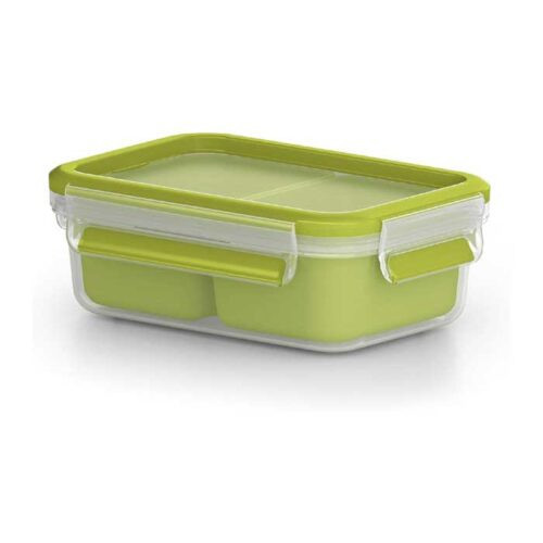 Tefal Tefal Masterseal to go Rectangular Lunchbox 1 Liter + inserts | K3100512 - Home & Kitchen - Lebanon