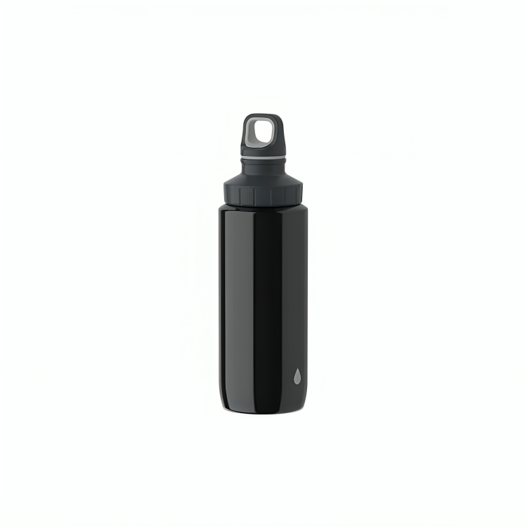 Tefal Tefal Drink2go Light Steel- Drop Grey 0,6L Black Screw Lid | K3194212 - Home & Kitchen - Lebanon
