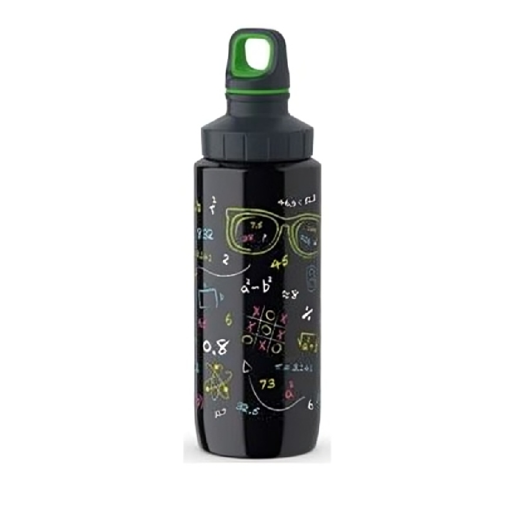 Tefal Tefal Drink2go Light Steel- Decor Nerd 0,6L Black Screw Lid | K3194112 - Home & Kitchen - Lebanon
