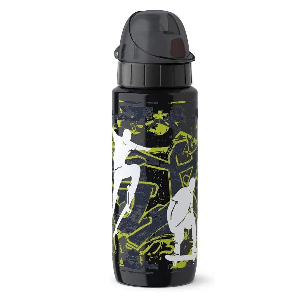 Tefal Tefal Drink2go Light Steel - Decor skateboard 0,6L Black | K3192112 - Home & Kitchen - Lebanon