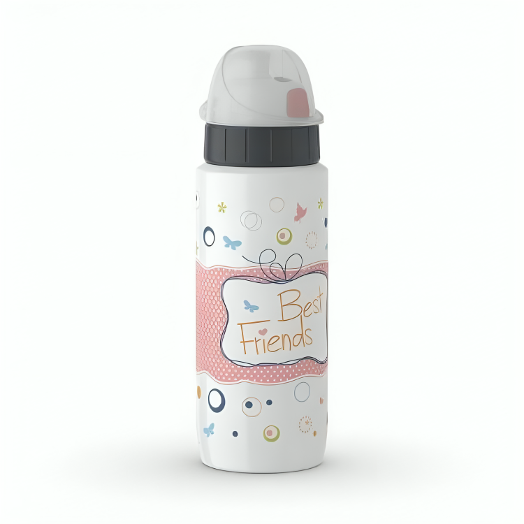 Tefal Tefal Drink2go Light Steel - Decor Best friends 0,6L White | K3192312 - Home & Kitchen - Lebanon