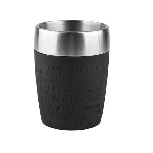 Tefal Tefal Travel Cup 0.2L S.Steel, Black | K3081314 - Home & Kitchen - Lebanon