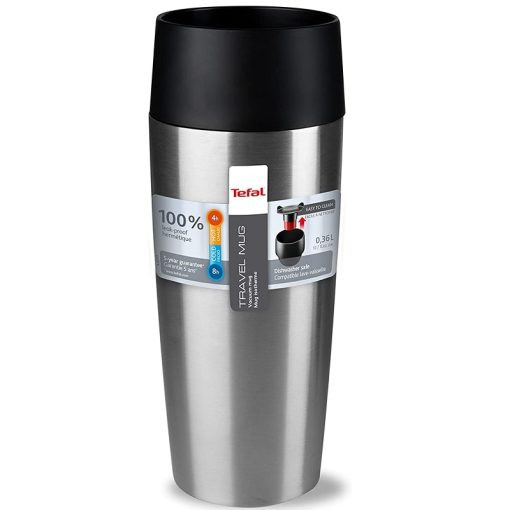 Tefal Tefal Travel Mug 0.36L S.Steel | K3080114 - Home & Kitchen - Lebanon