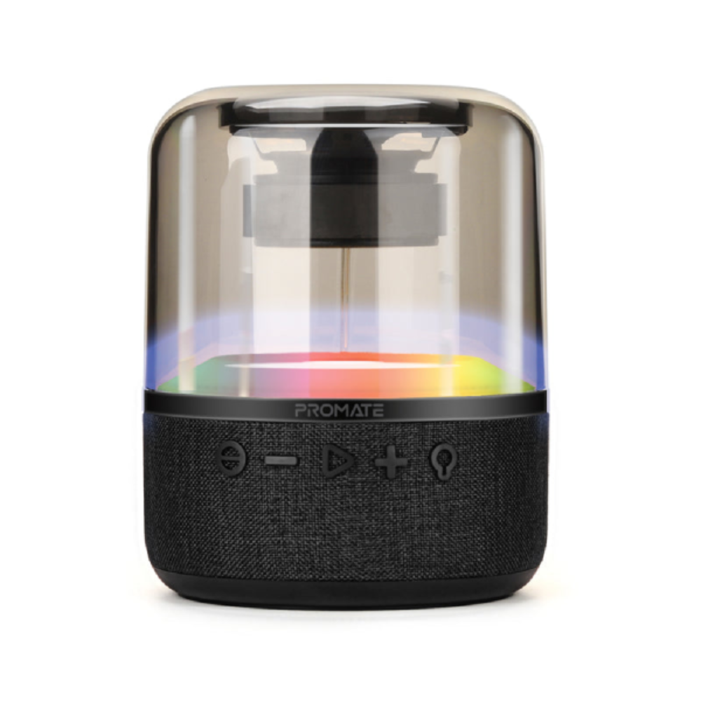 Promate Promate HD LumiSound 360° Surround Sound Speaker Black | Glitz-L.Black - Computers & Tech - Lebanon