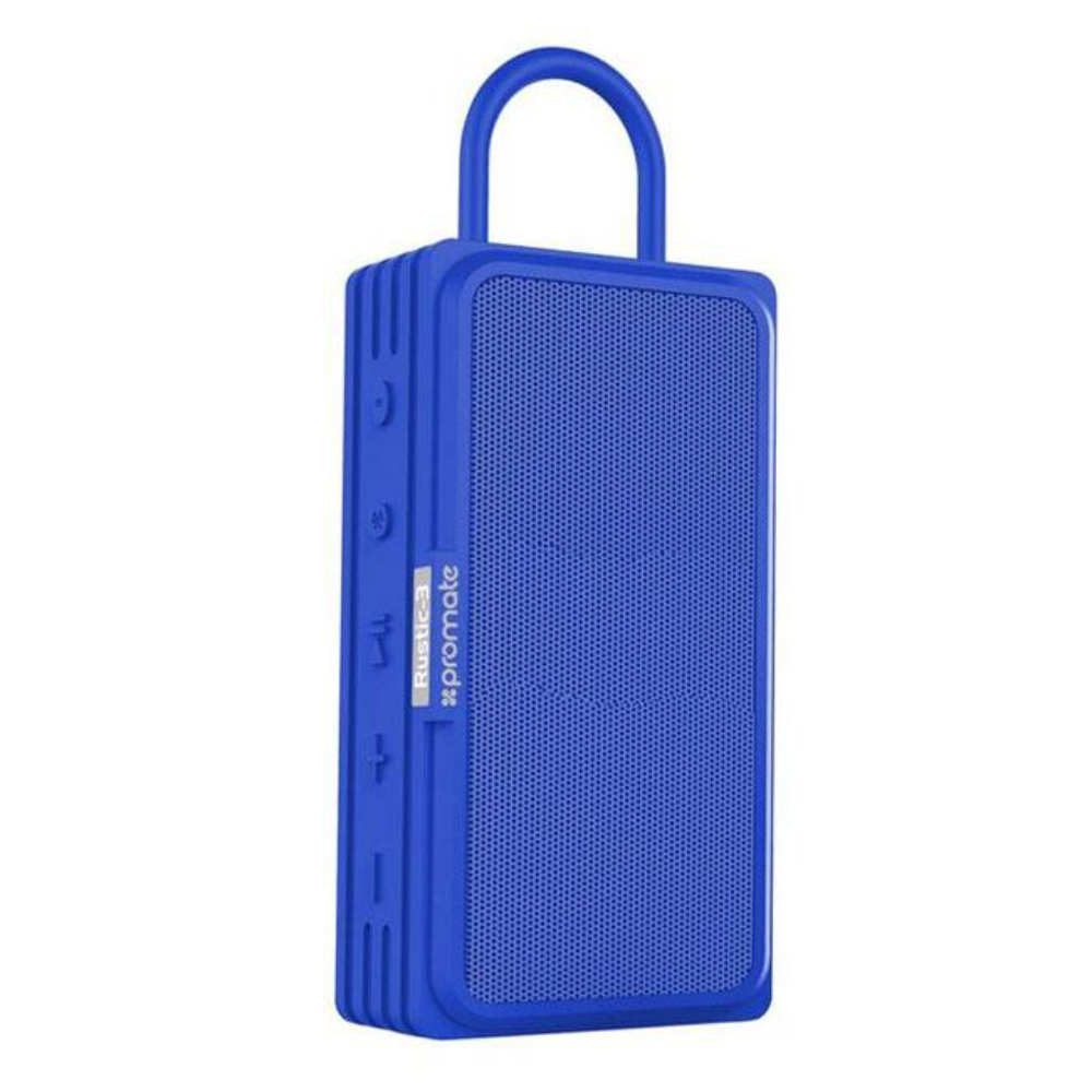 Promate Promate Bluetooth v4.2 Water Resistant IPX6 Speaker With TWS Micro SD & AUX Playback | RUSTIC-3. BLUE - Computers & Tech - Lebanon