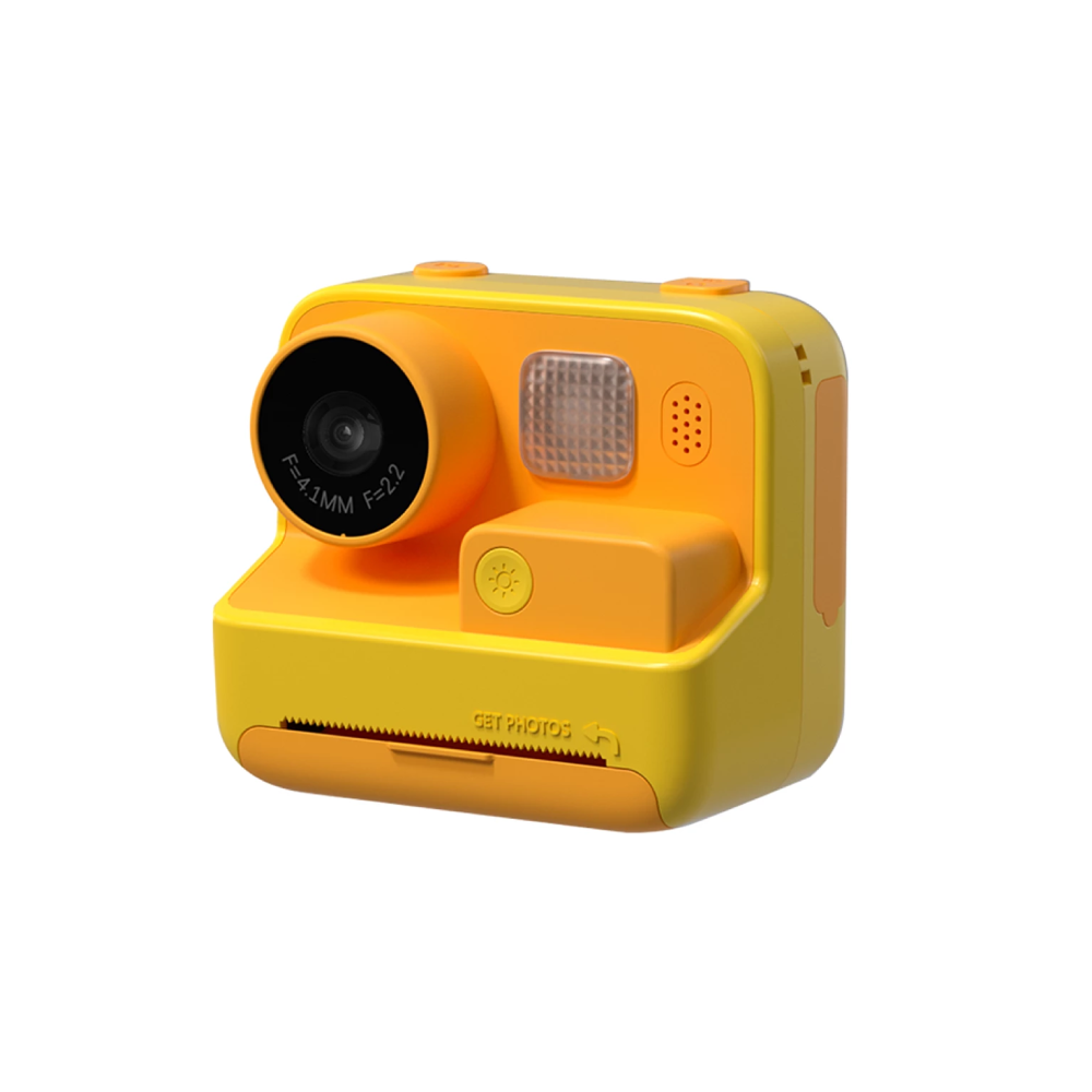 Picocici Picocici K27 Kids Print Camera - Yellow | K27 - TV, Cameras & Photography - Lebanon