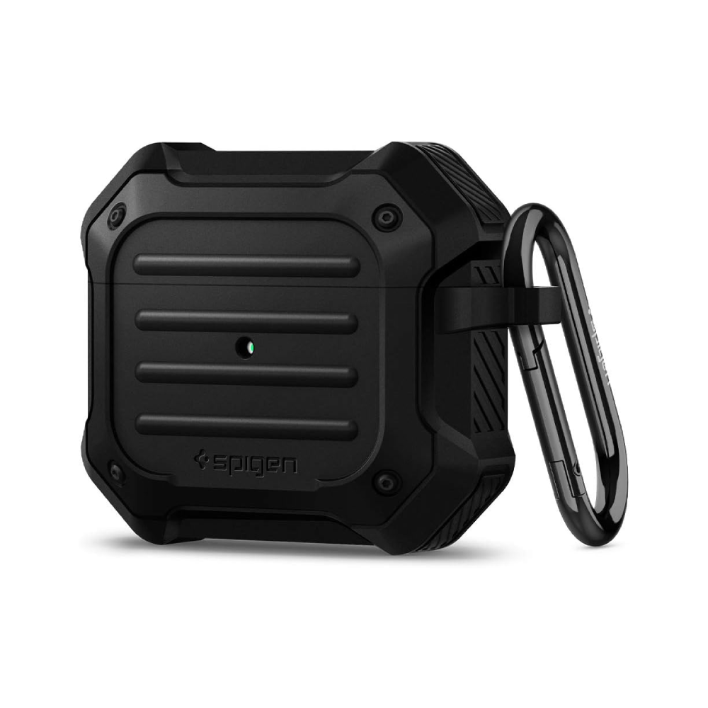 Spigen Spigen Tough Armor Designed for Airpods 3 case cover with Keychain - Black | ASD01987 - Phones & Wearables - Lebanon