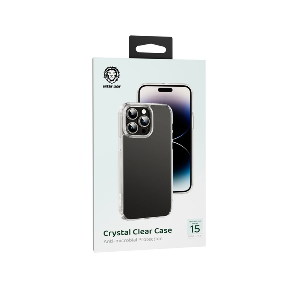 Green Lion Green Lion Crystal Clear Case for iPhone 15 Pro - Clear | GNCRYC15PCL - Phones & Wearables - Lebanon