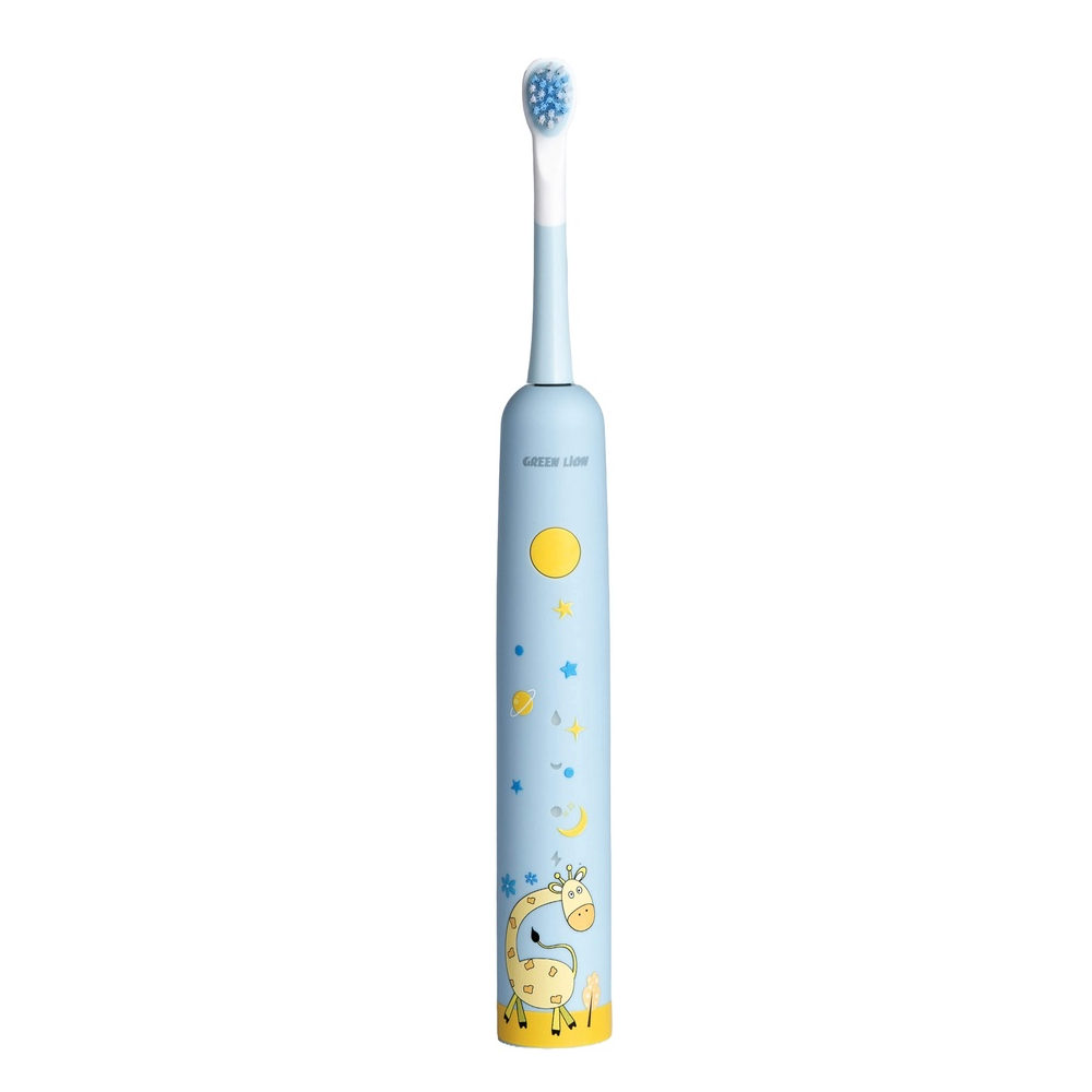 Green Lion Green Lion Kids Brush Smart Toothbrush - Blue | GNKIDSTBBL - Beauty & Personal Care - Lebanon