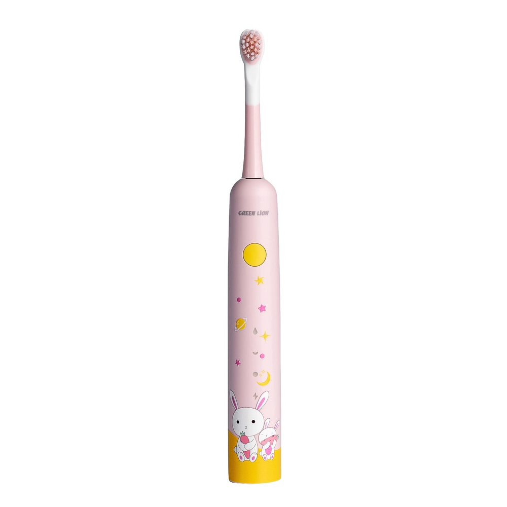 Green Lion Green Lion Kids Brush Smart Toothbrush - Pink | GNKIDSTBPK - Beauty & Personal Care - Lebanon