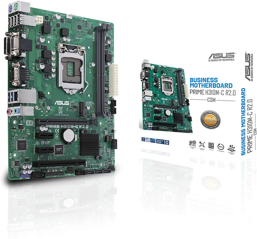 ASUS ASUS LGA1151 (300 Series) DDR4 M.2 VGA mATX Motherboard Motherboards Prime H310M-C R2.0/CSM - Computers & Tech - Lebanon