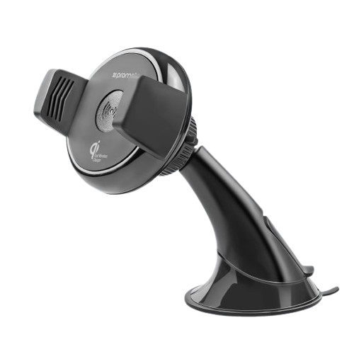 Promate Promate AURAMOUNT-2 — 2-in-1 Qi Wireless Fast Charging Car Mount with 360° Multi-Angle Holder - Phones & Wearables - Lebanon