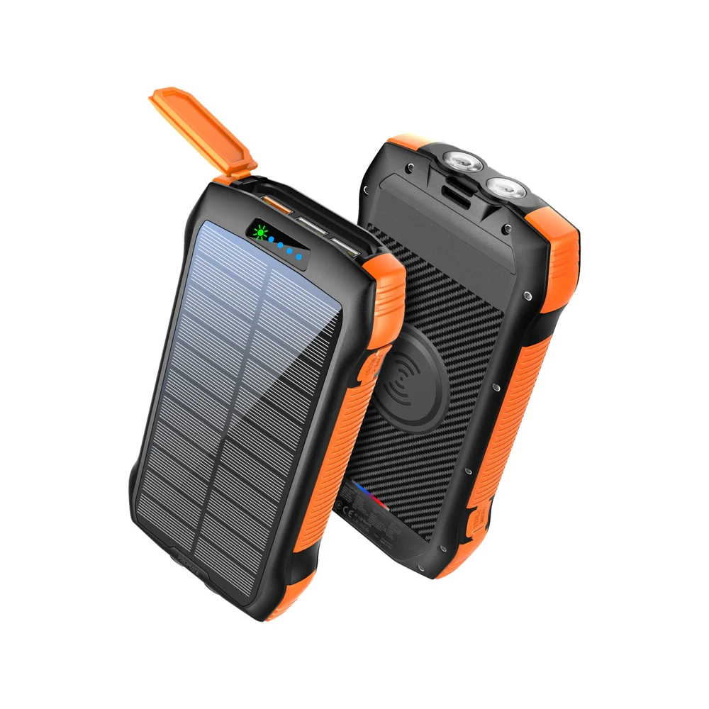 Promate Promate 20000mAh Rugged EcoLight Solar Power Bank | SolarTank-20PDQi - Computers & Tech - Lebanon