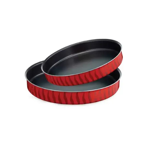 Tefal Tefal Les Specialistes 34/38 cm Kebbe Oven Dish Set, Red, Aluminium | J5716883 - Home & Kitchen - Lebanon
