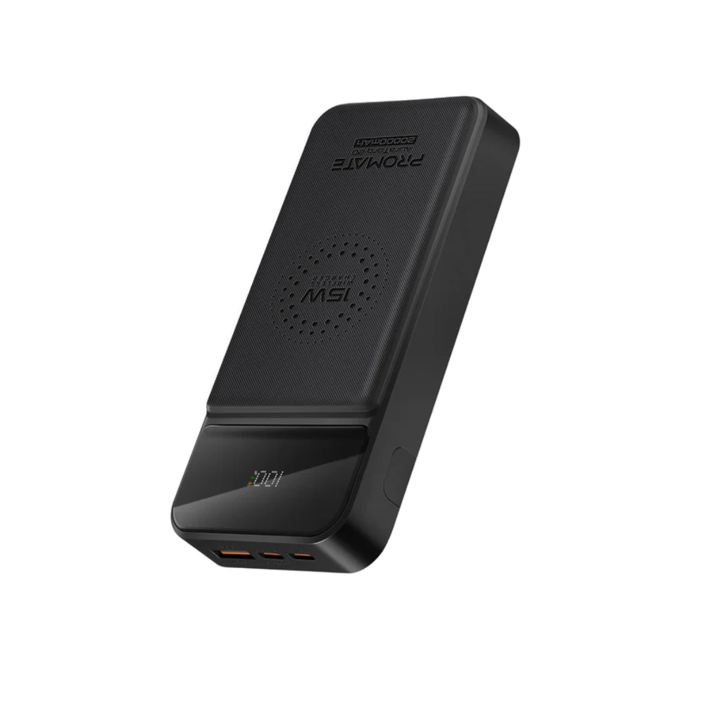 Promate Promate Ultra Slim 15W Wireless Charging Power Bank with 20Watt PD & QC3.0 | AuraTorq-20 - Computers & Tech - Lebanon