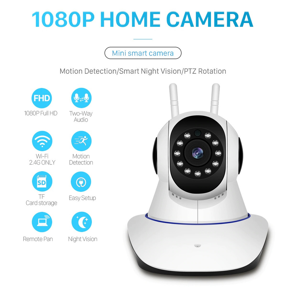 undefined P2P Wireless IP Camera WiFi Home Security Surveillance Camera for ,Two-Way Audio & Night Vision 2 ANTENNA. - TV, Cameras & Photography - Lebanon