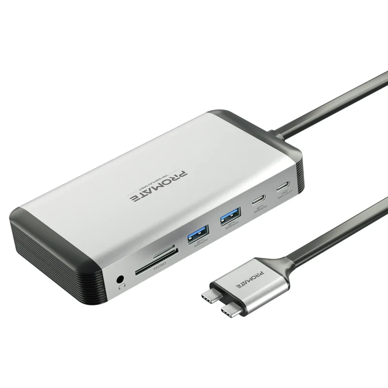 Promate Promate 13-in-1 MacBook Docking station with 150W Power Adapter | VersaHub-MST - Computers & Tech - Lebanon