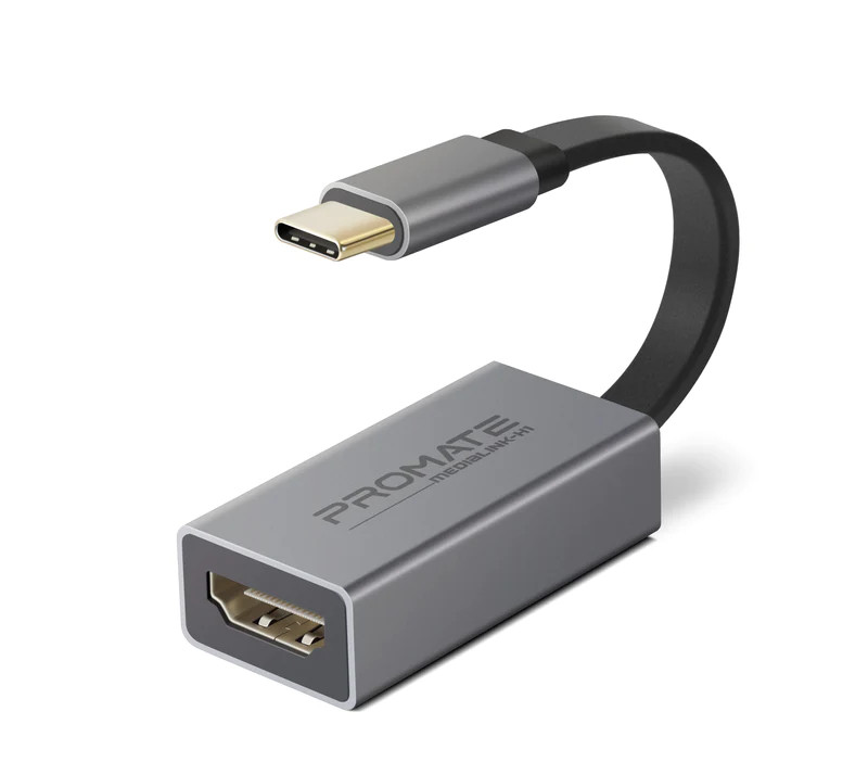 Promate Promate High Definition USB-C to HDMI Adapter | MEDIALINK-H1.GREY - Computers & Tech - Lebanon