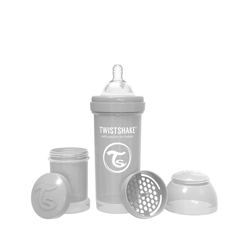 Twistshake Twistshake Anti-Colic 260ml Pastel Grey | 78260 - Home & Kitchen - Lebanon