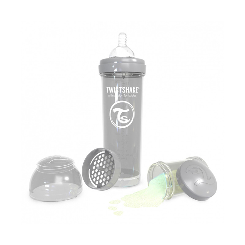 Twistshake Twistshake Anti-Colic 330ml Pastel Grey | 78266 - Home & Kitchen - Lebanon