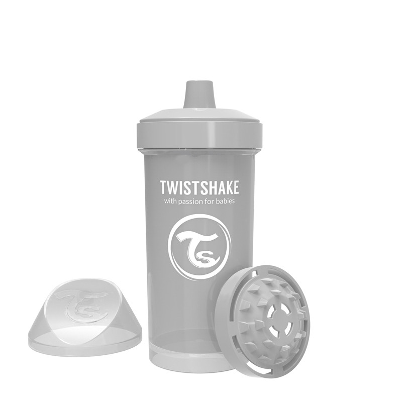 Twistshake Twistshake Kid Cup 360ml 12+m Pastel Grey | 78284 - Home & Kitchen - Lebanon