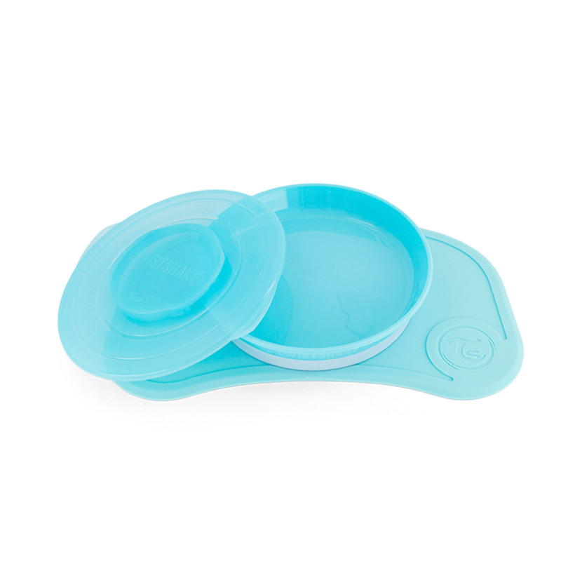 Twistshake Twistshake Click-Mat Mini + Plate Pastel Blue | 78440 - Home & Kitchen - Lebanon