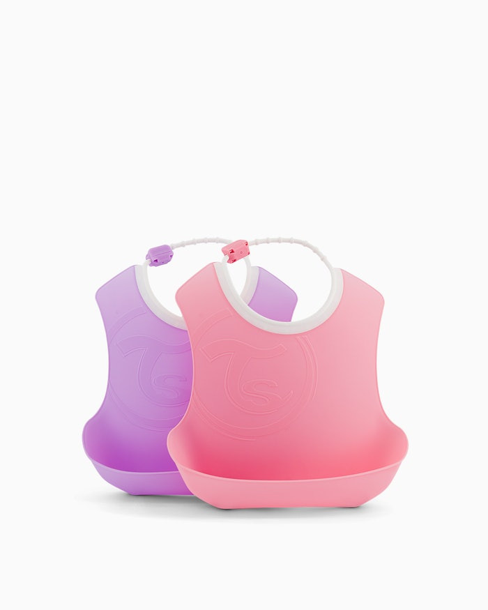 Twistshake Twistshake Bib 4+m Pastel Pink Purple | 78219 - Home & Kitchen - Lebanon