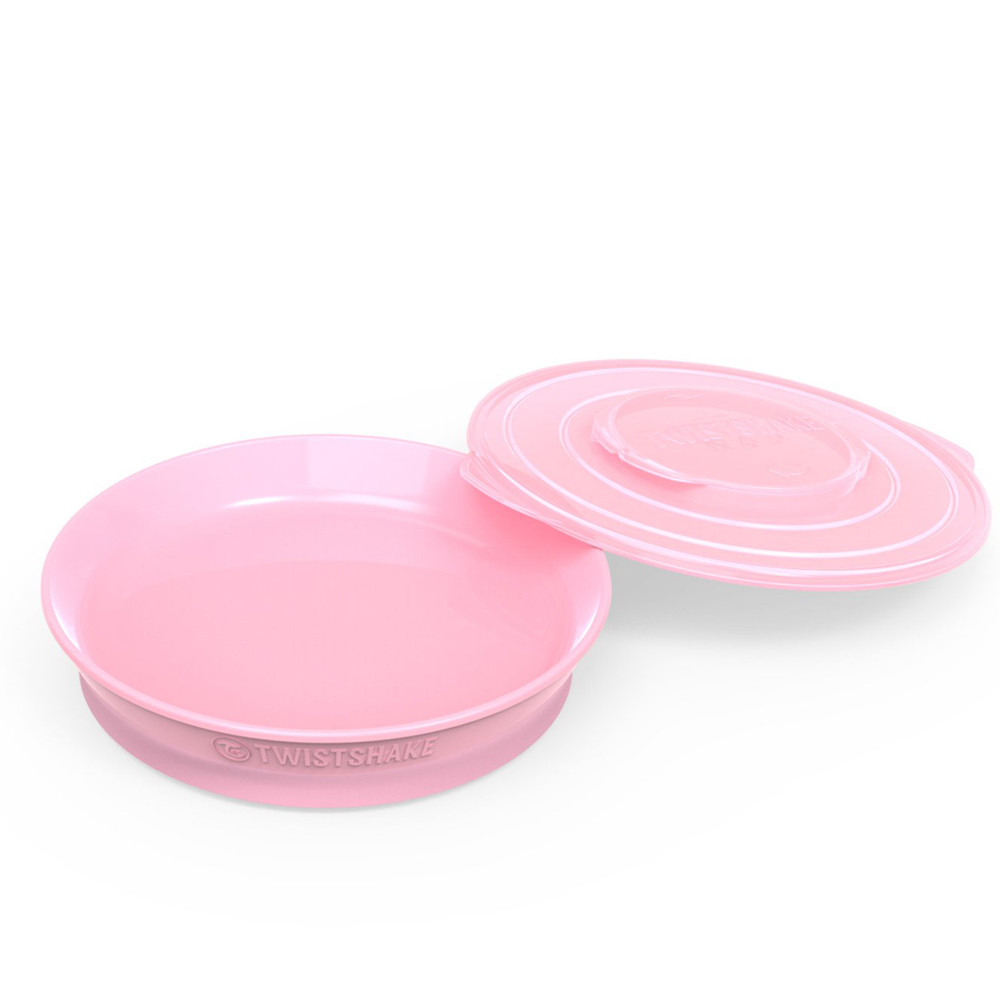 Twistshake Twistshake Plate 6+m Pastel , Pink | 78159 - Home & Kitchen - Lebanon