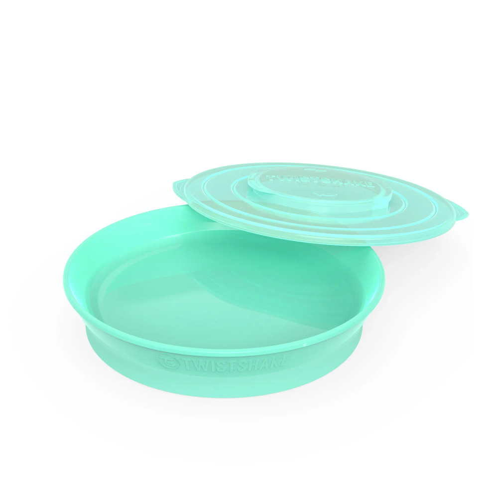 Twistshake Twistshake Plate 6+m Pastel , Green | 78161 - Home & Kitchen - Lebanon