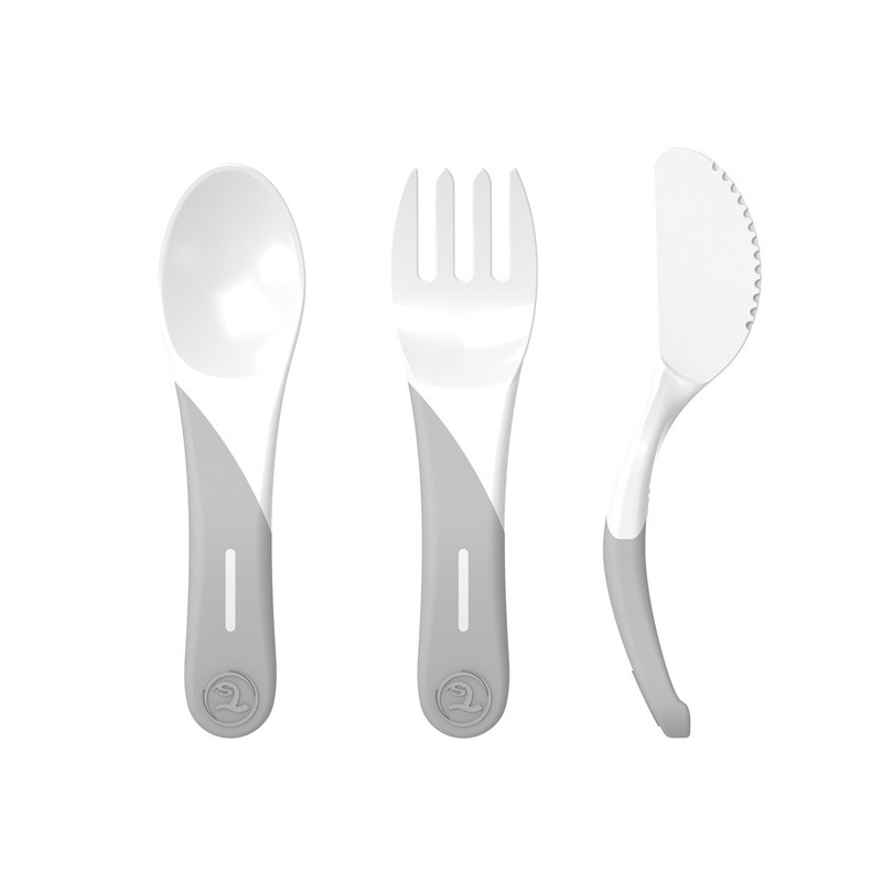 Twistshake Twistshake Learn Cutlery 6+m , White | 78207 - Home & Kitchen - Lebanon