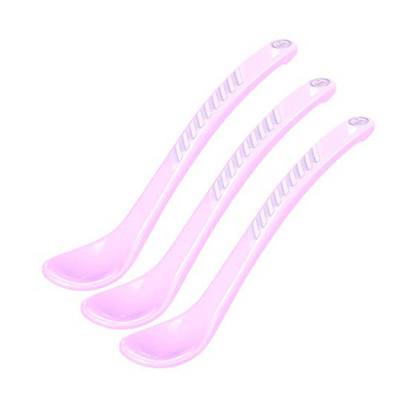 Twistshake Twistshake 3x Feeding Spoon 4+m Pastel , Purple | 78182 - Home & Kitchen - Lebanon