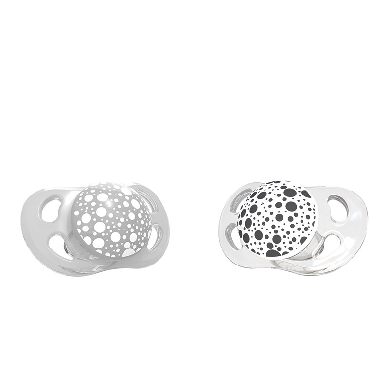 Twistshake 2x Pacifier 0-6m Pastel Grey White | 78594