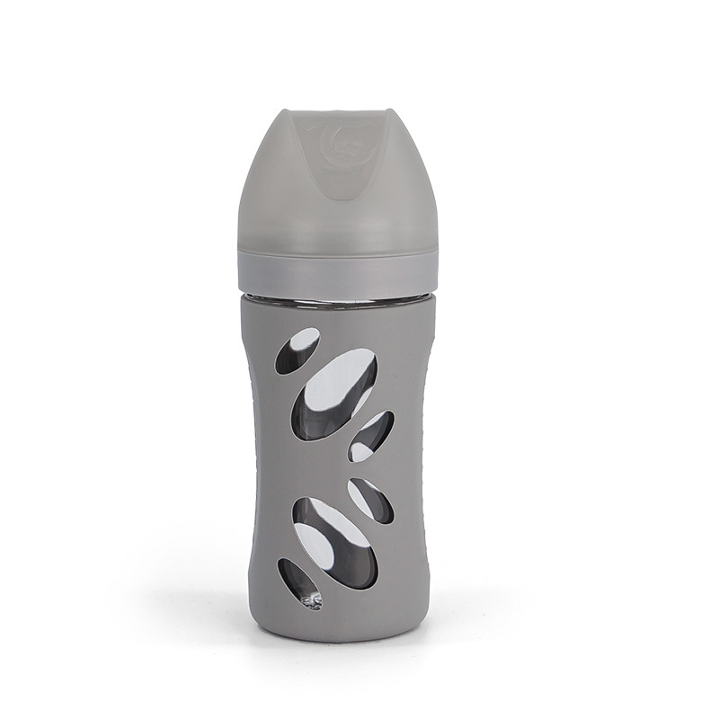 Twistshake Twistshake Anti-colic Glass bottle 260mL Pastel Grey | 78679 - Home & Kitchen - Lebanon