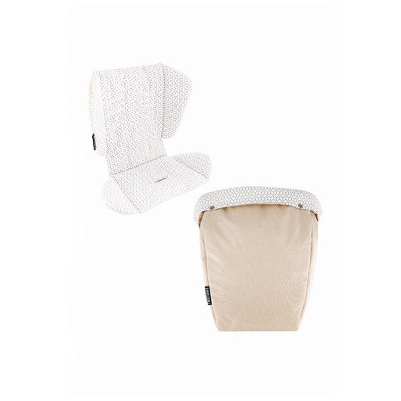 Twistshake Twistshake Tour Seat Liner + Foot Muff Beige | 78488 - Home & Kitchen - Lebanon
