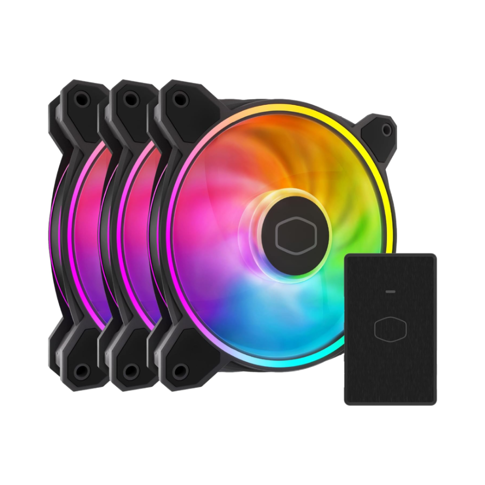 Cooler Master Cooler Master MasterFan MF120 Halo 3in1 ARGB PC Fans | MFL-B2DN-213P2-R2 - Computers & Tech - Lebanon