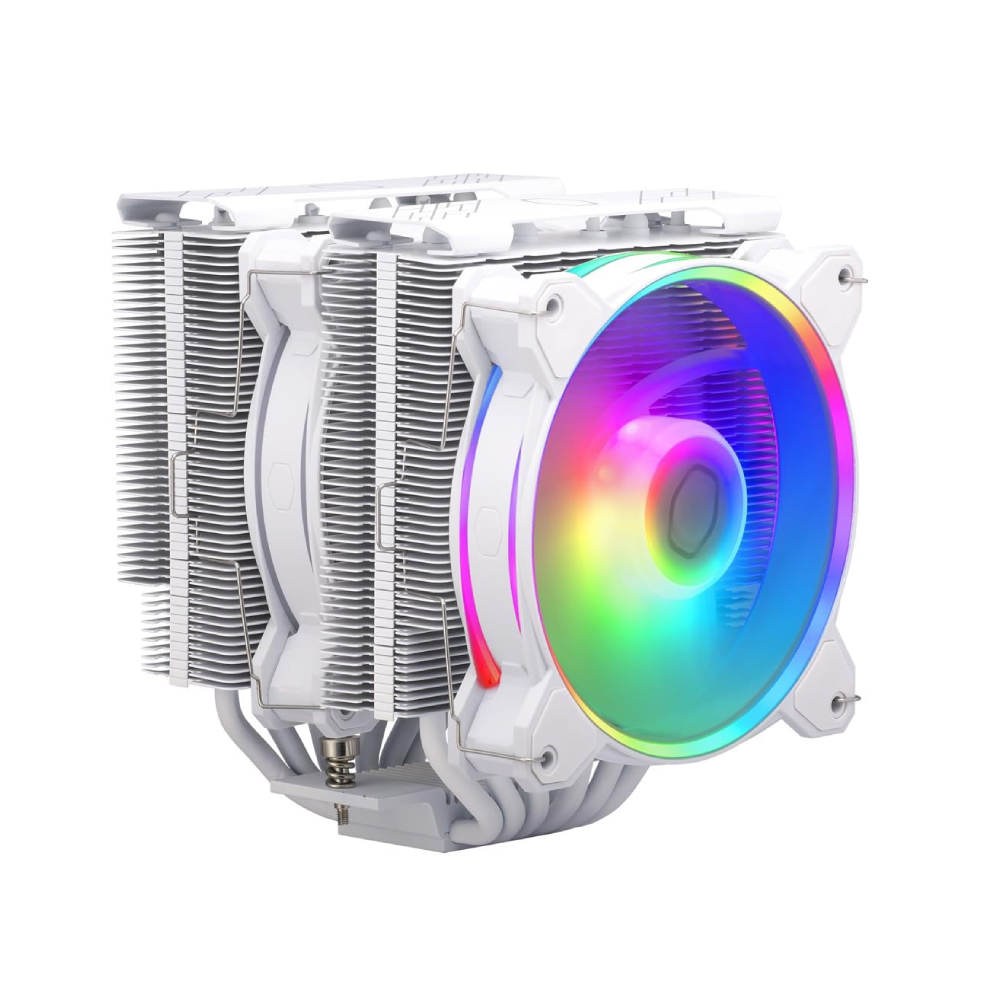 Cooler Master Cooler Master Hyper 622 Halo White Dual Tower CPU Air Cooler | RR-D6WW-20PA-R1 - Computers & Tech - Lebanon