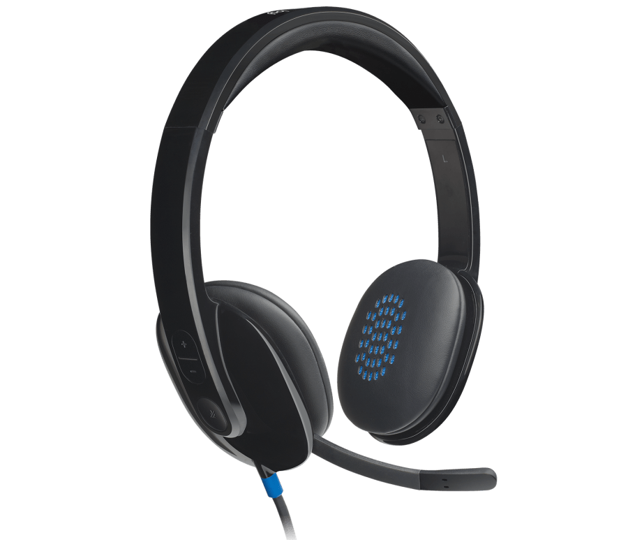 Logitech Logitech H540 USB Headset with Microphone, Stereo Sound & Noise-Cancelling Mic - Computers & Tech - Lebanon