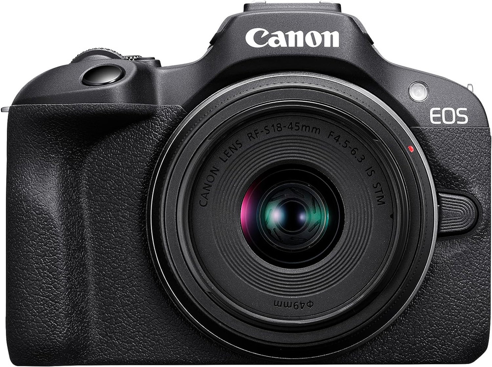 Canon Canon EOS R100 — 24.1MP Mirrorless Camera | RF-S 18-45mm + RF-S 55-210mm Dual Lens Kit - TV, Cameras & Photography - Lebanon