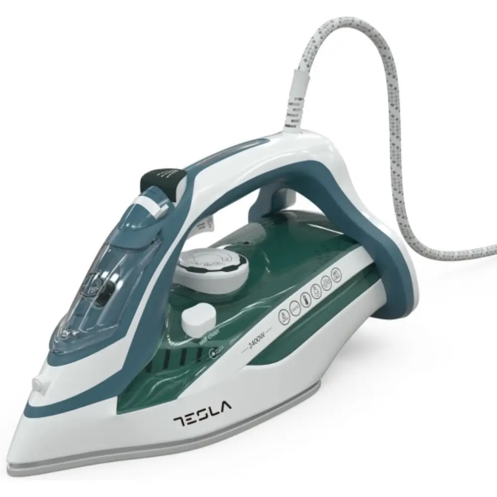 Tesla Tesla Iron Ceramic Soleplate 220-240V, 2400W | IR300BL - Home & Kitchen - Lebanon