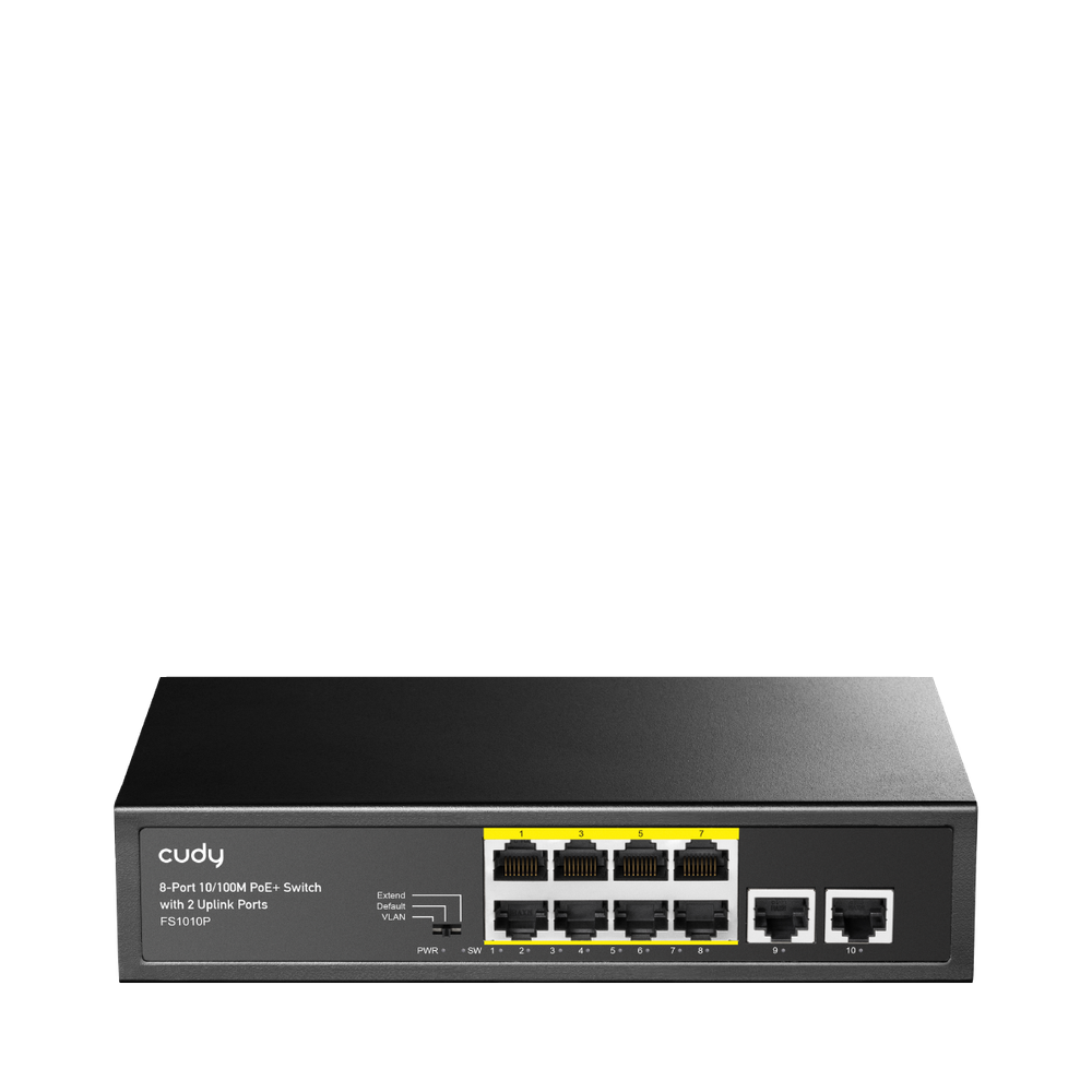 Cudy Cudy 8-Port 10/100M PoE+ Switch with 2 Uplink Ports | FS1010P - Networking - Lebanon