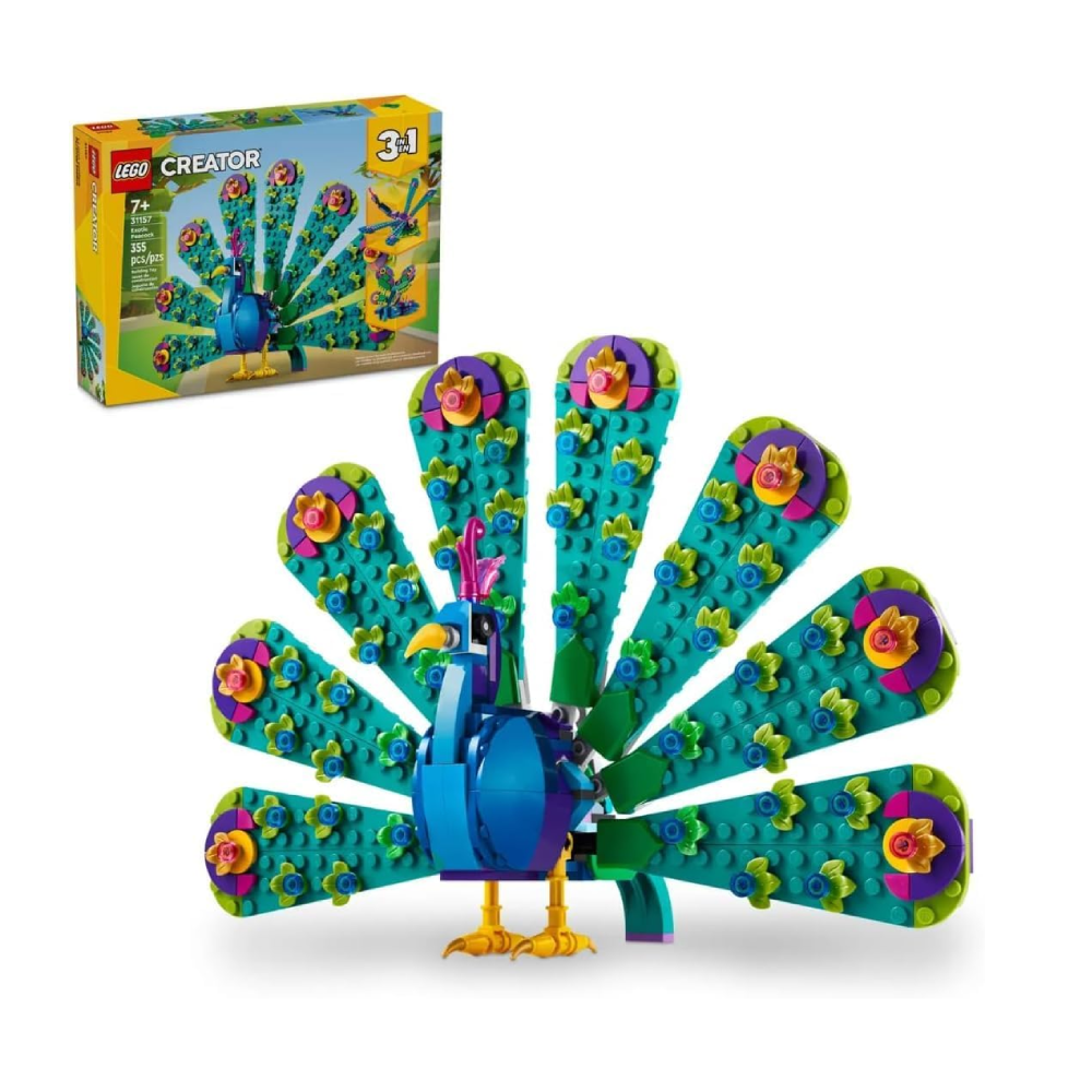 LEGO LEGO Creator 3in1 Exotic Peacock Building Blocks Toy Set | 31157 - Toys & Games - Lebanon