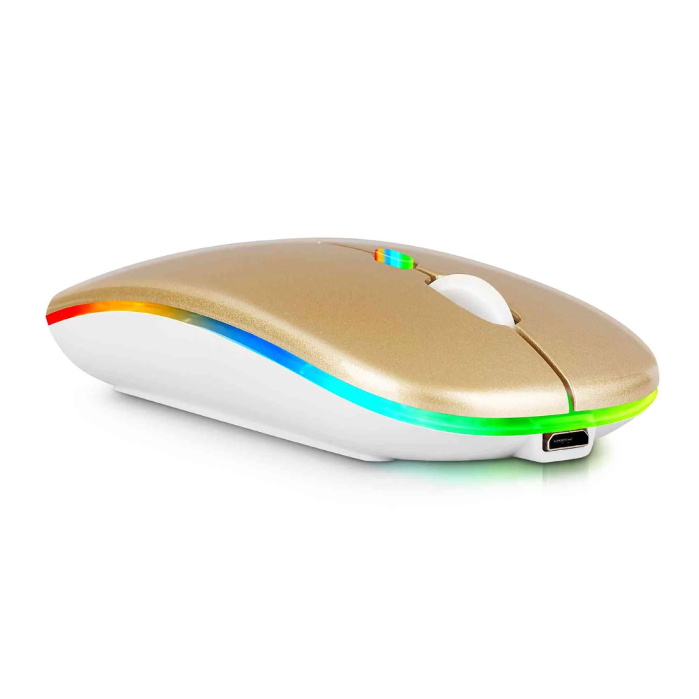 Wireless Rechargeable Mouse X1 - Gold - Computers & Tech - Lebanon