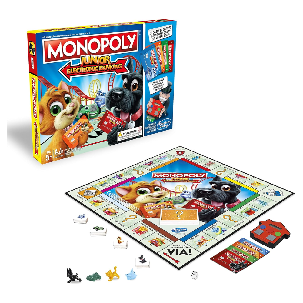 monopoly Hasbro Monopoly Junior Electronic Banking Board Game | E1842 - Toys & Games - Lebanon