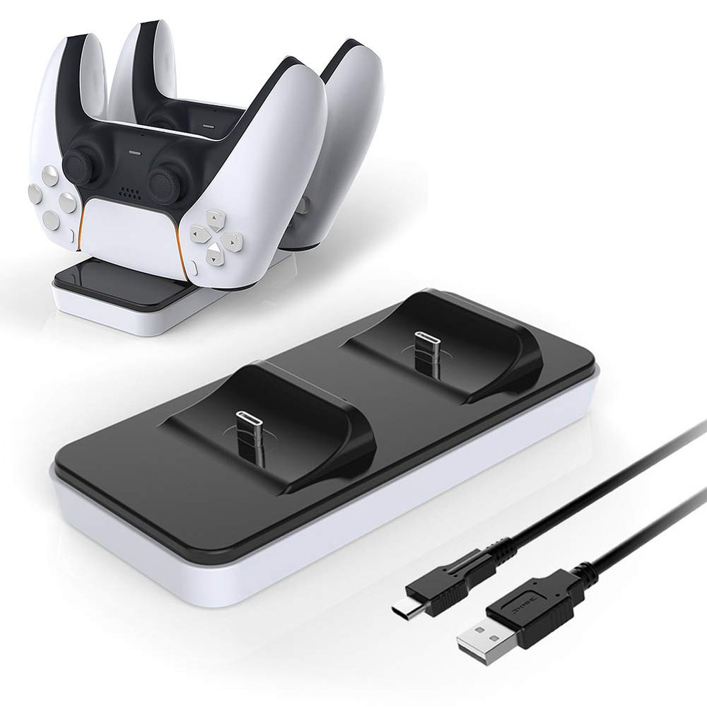 undefined PS5 Controller Charger Station, Dual Type-C USB Charging Station stand for Playstation 5 - Computers & Tech - Lebanon