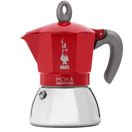 Bialetti Bialetti 0006942 Moka Induction 2 Cups , Red | BIA0006942 - Home & Kitchen - Lebanon